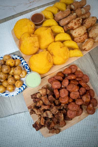 Food on a table