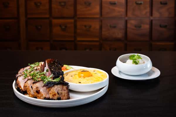 BBQ Berkshire Double Pork Chop Broken Rice Plate (for two)