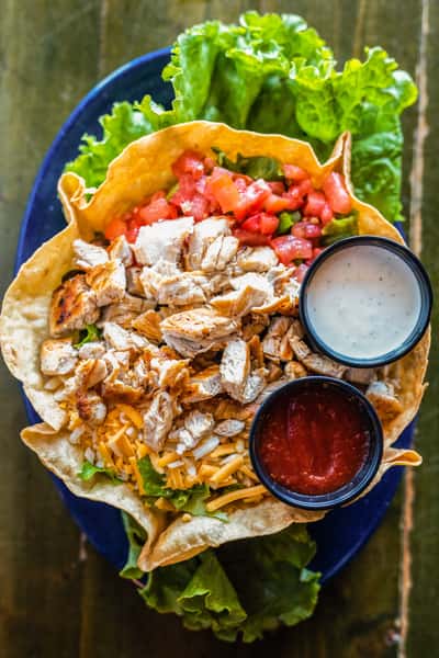 Chicken taco salad