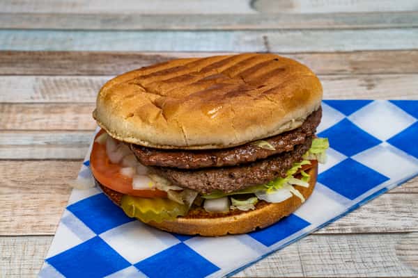 double meat hamburger