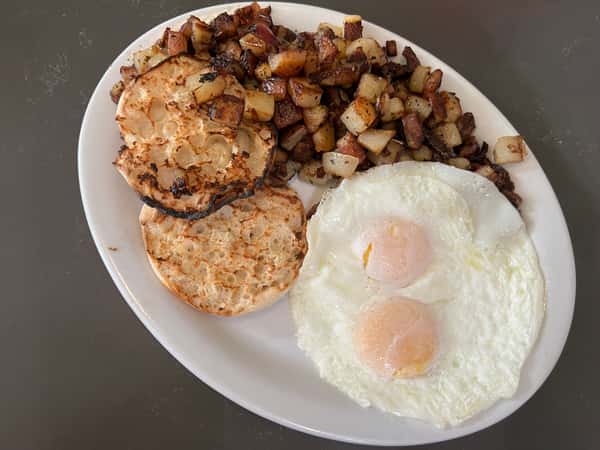 two egg breakfast