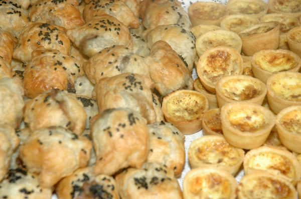Mini Beef Wellington and Mini Quiches