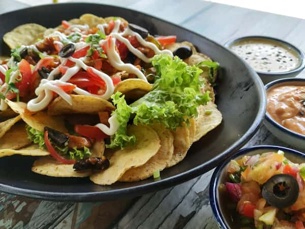 Nachos with Plant-Based Meat