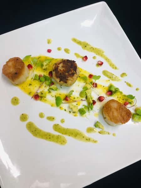 Scallop and Crab Cake