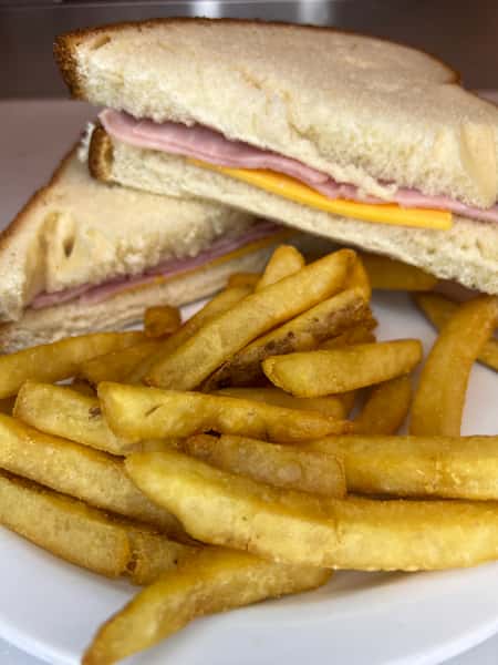 Kids Ham Sandwich With Fries