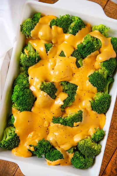 Steamed Broccoli with Cheese