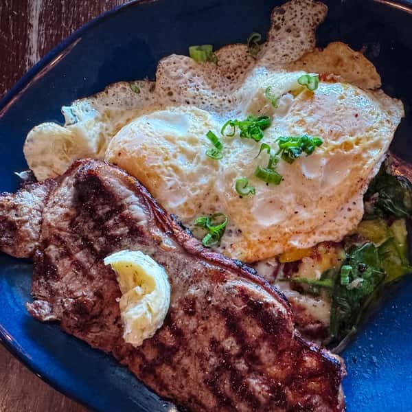Steak & Hash NY Strip