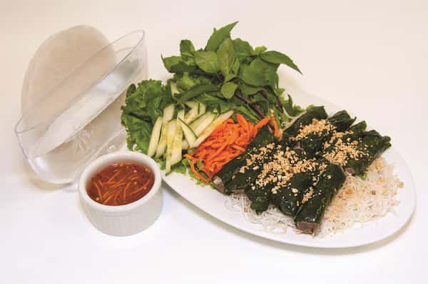 63) Grilled Beef Wrapped in Wild Betal Leaf