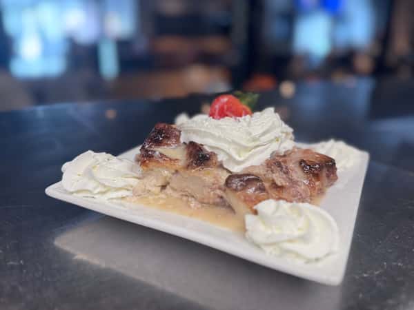 Strawberry White Chocolate Bread Pudding