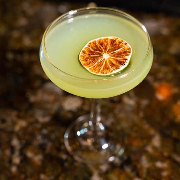 Cocktail with a citrus slice
