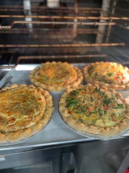 freshly baked quiche