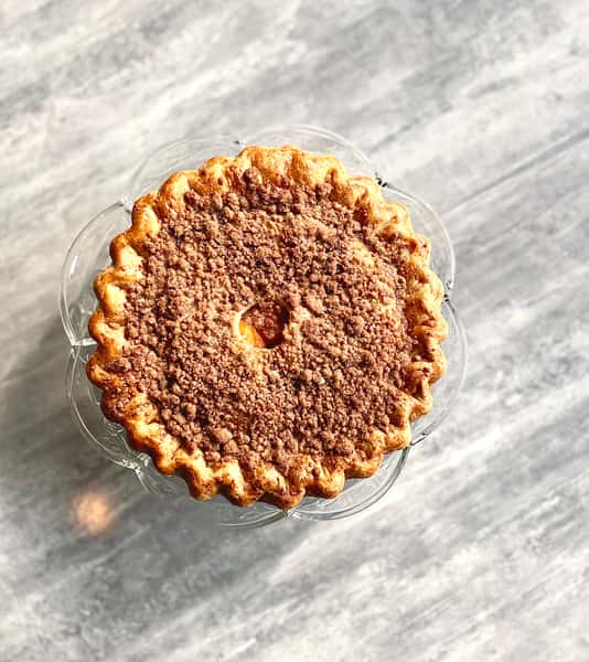 Peach Crumble Pie