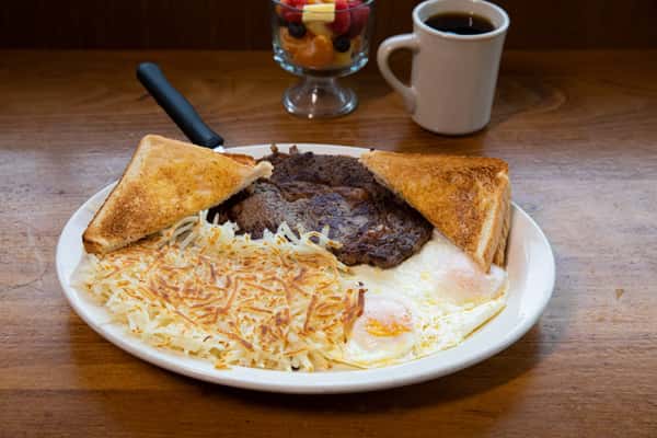 steak and eggs
