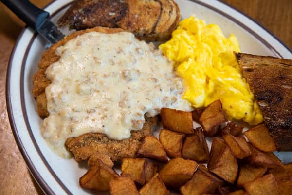 country fired chicken steak