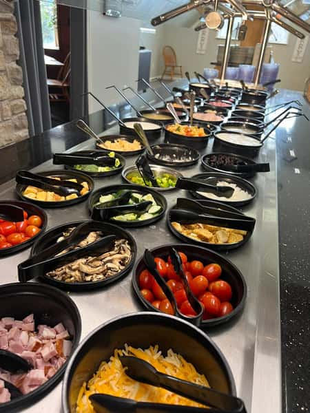 For a lighter meal try our Soup, Salad and Dessert Bar