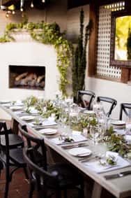 Galley and Garden dining area