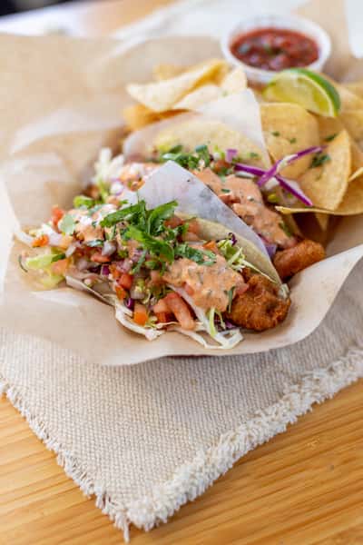 Baja Fish Tacos (Fried)