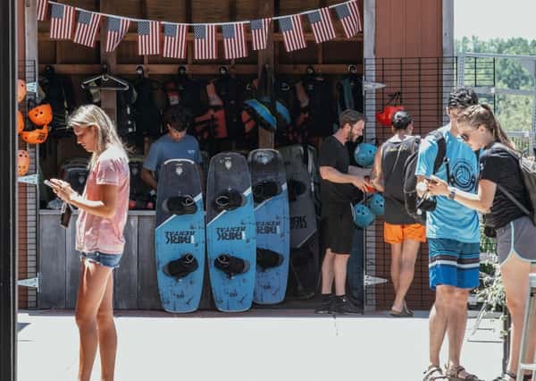 Wake board station