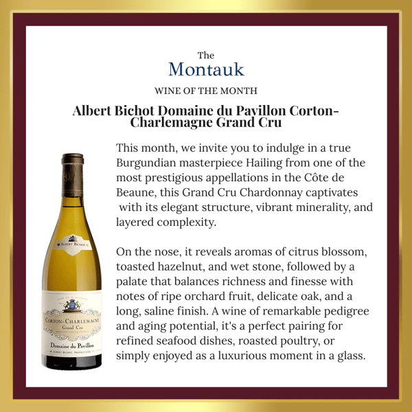 Wine of The Month-2017 Albert Bichot Domaine du Pavillon Corton-Charlemagne Grand Cru