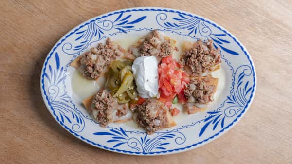 Beef Picadillo Nachos