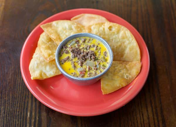 Chile Con Queso with Beef Picadillo