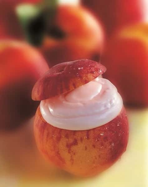 Peach Ripieno (Peach Sorbet)