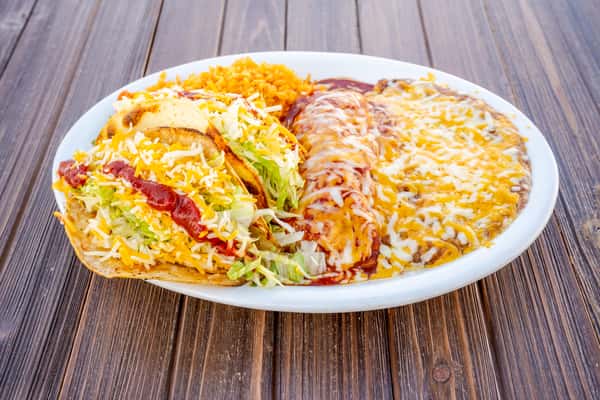 #11 Two Tacos, One Enchiladas