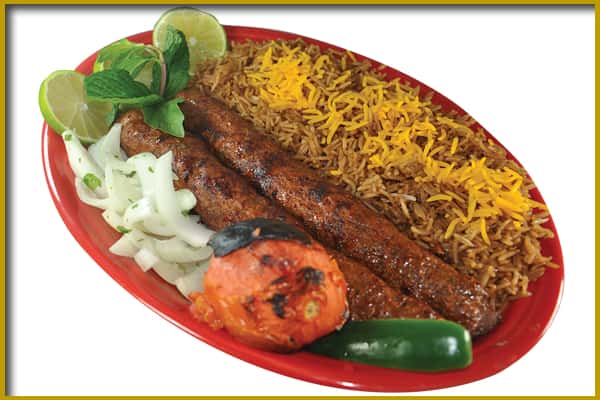 sausage links with brown rice
