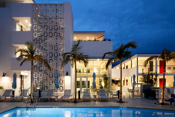 Saint Remy Pool Deck at Night