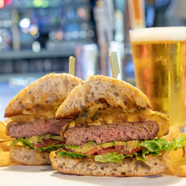 burger and beer
