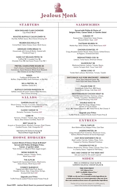 UPDATED - fall 2026 menu