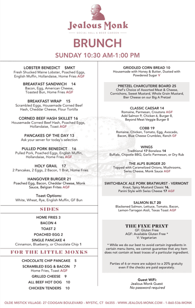 Updated Brunch Menu