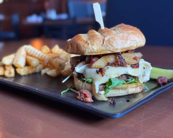 Bourbon Apple Wagyu Burger