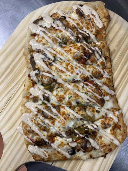 Steak Bomb Flatbread