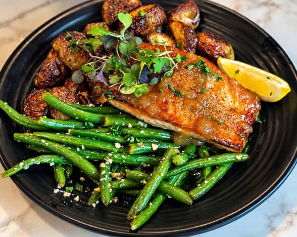 Apple Cider Glazed Salmon
