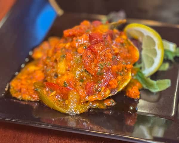 Baked Stuffed Scallop
