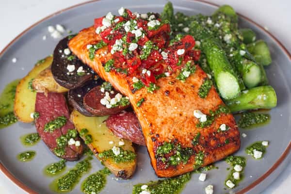 Strawberry & Herb Pesto Salmon