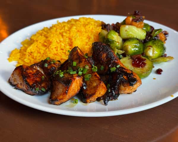 Bourbon Glazed Turkey Tips