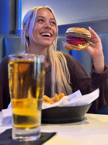 Burger and beer