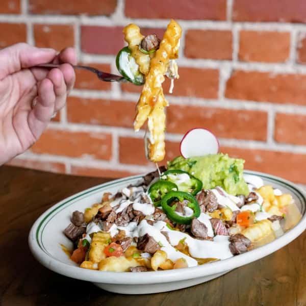 You need to try our Delicious Cencalli Fries! š š¤¤Crispy Mexican street fries, generously topped with marinated grill carne asada, ooey-gooey Cencalli cheese blend, and zesty pico de gallo. Drizzle it all with our creamy sour cream, guacamole and jalapenos.š
.
.
.
#fries #loadedfries