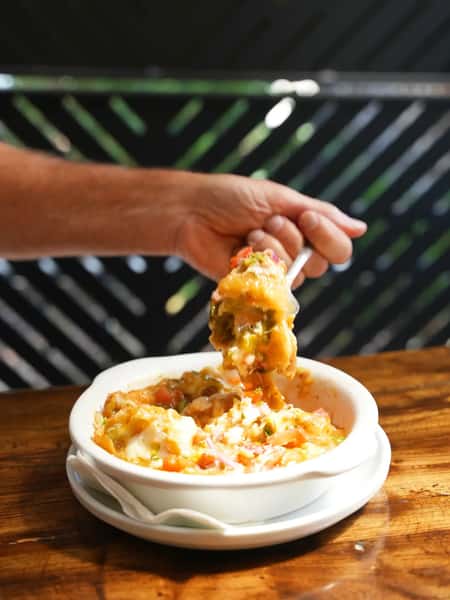 Shhhh, don't tell anyone about this secret menu item. Mini Chili Rellenos. #iykyk 🥳😋🤫