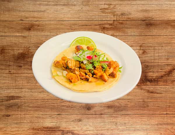 Chicken al Pastor single taco