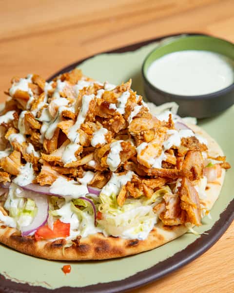 Shawarma Flatbread w/Tzatziki