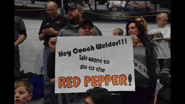 hey coach we want red pepper