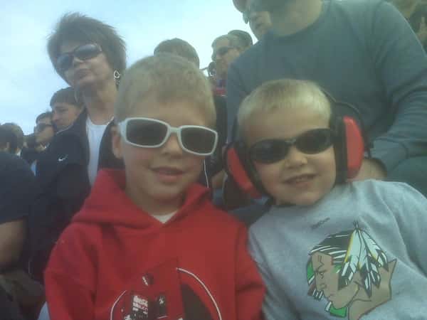 Young race fans at the River Cities Speedway undoubtedly cheering for Jordan Graham in the #99 Red Pepper car