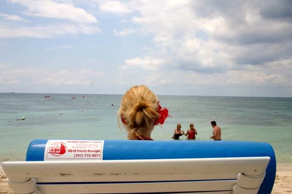 Sun chair tagged in Mexico