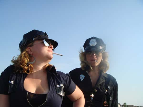 Po-Po show up at the Red Pepper Scrambled Golf Tourney.