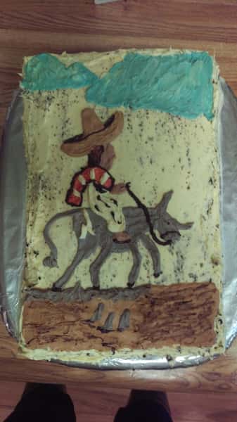 My husband requested a Red Pepper birthday party. Went to buy the sauces and I made him this cake.