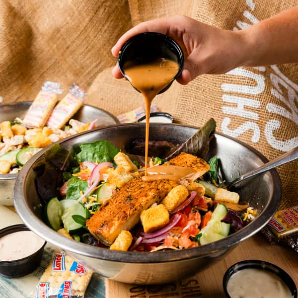 house salad with mahi
