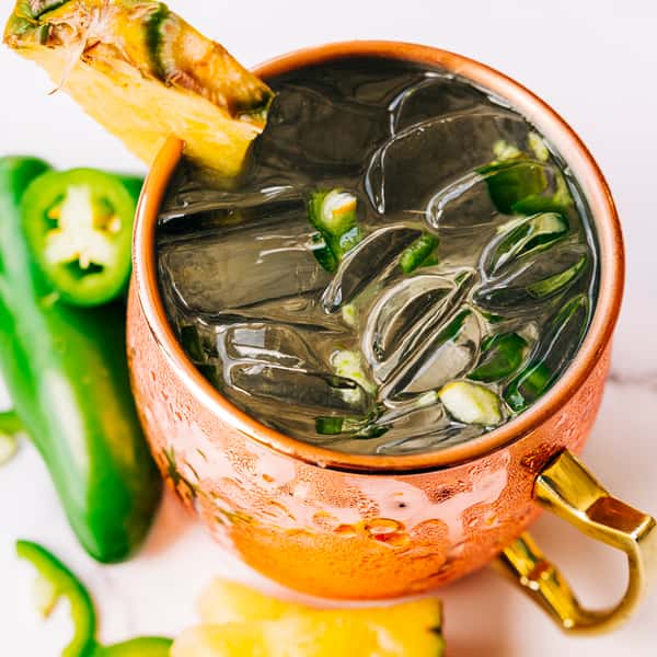Pineapple Jalapeño Mule (230 cal)